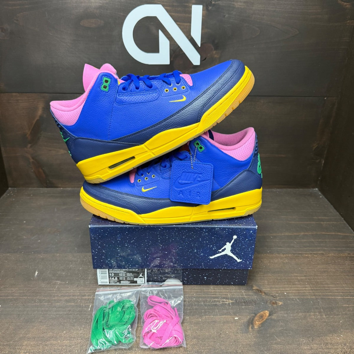 Jordan 3 Retro Brazil Size 13 (Pre-Owned)