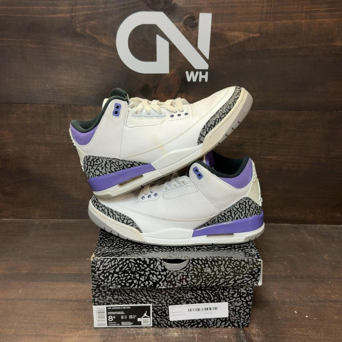 Jordan 3 Retro Dark Iris - Image 1