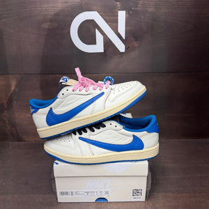 Jordan 1 Retro Low OG SP Fragment x Travis Scott Sail Military Blue - Image 1