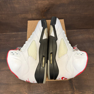 Jordan 5 Retro Fire Red Silver Tongue (2020) Size 10 (Pre-Owned) - Image 5