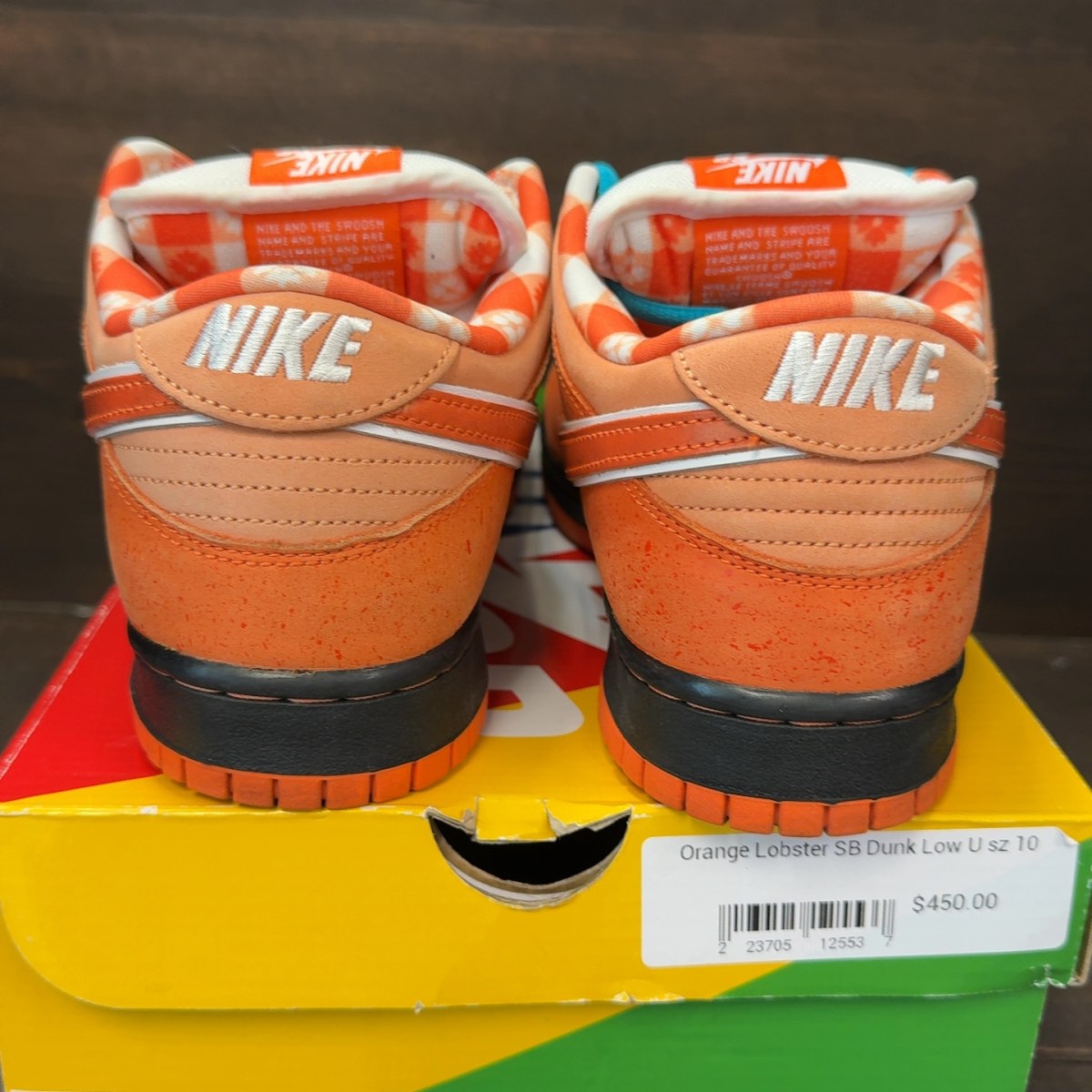 Nike SB Dunk Low Concepts Orange Lobster Size 10 (Pre-Owned) - Image 5