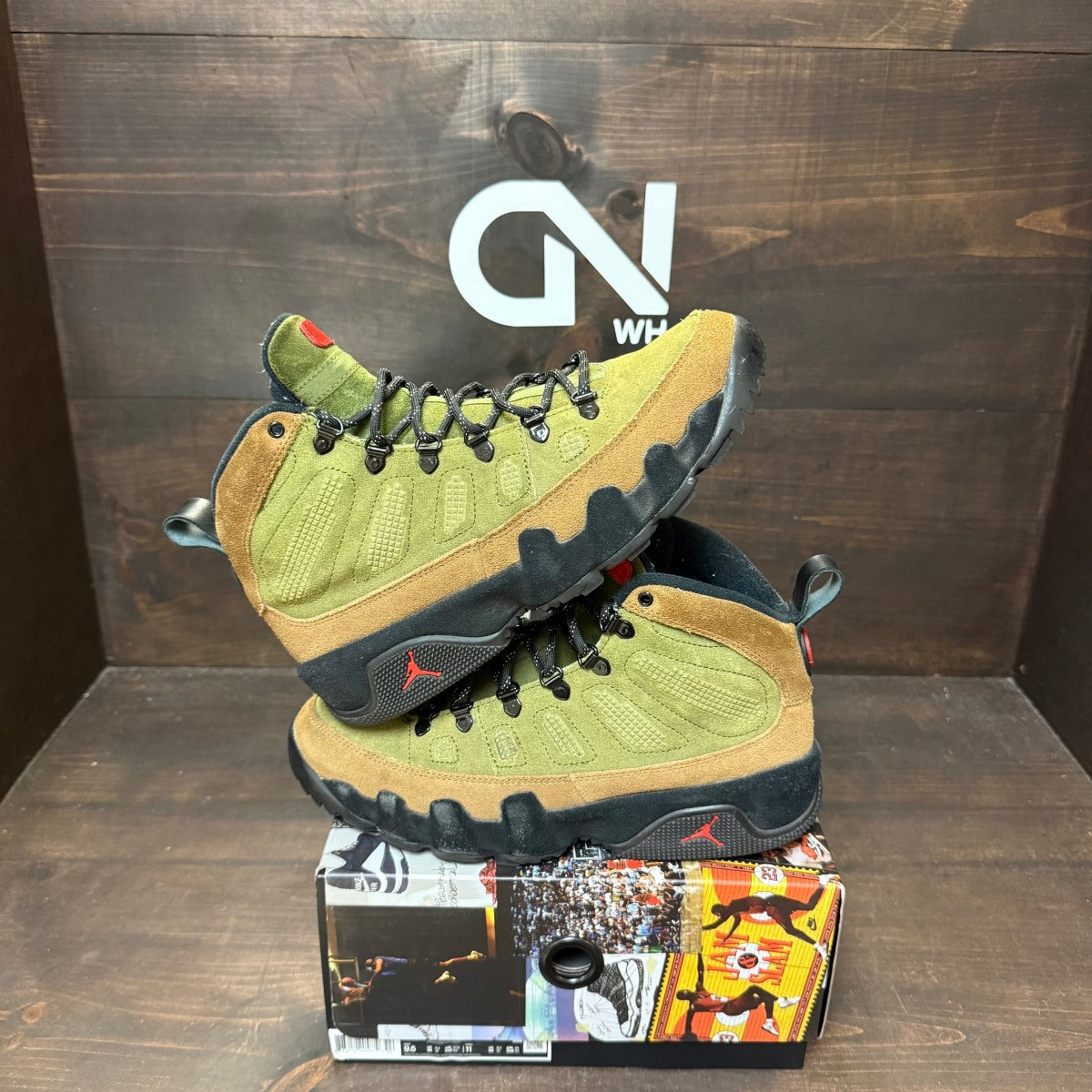 Jordan 9 Retro Boot NRG Military Brown - Image 1
