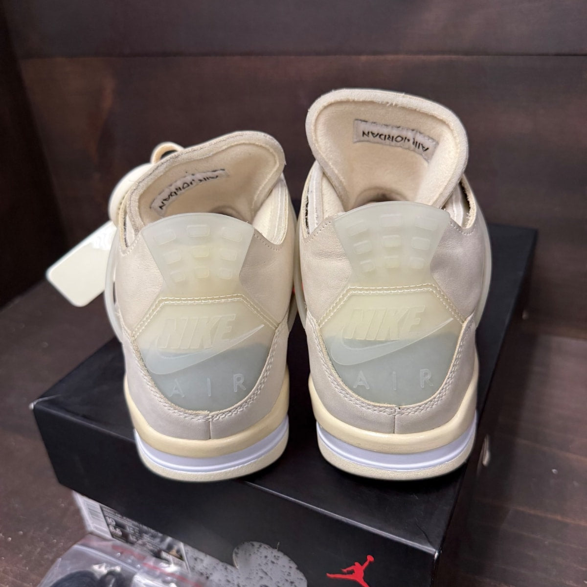 Jordan 4 Retro Off-White Sail (Women's) - Image 5