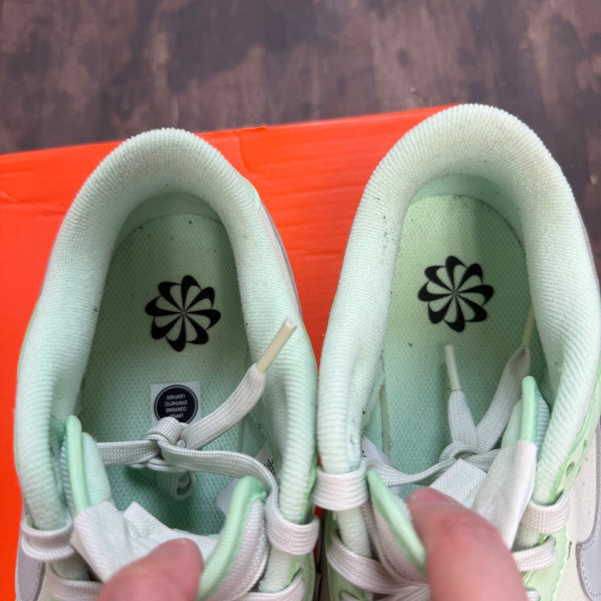Nike Dunk Low SE Next Nature Sea Glass (Women's) Size 9W (Pre-Owned) - Image 3