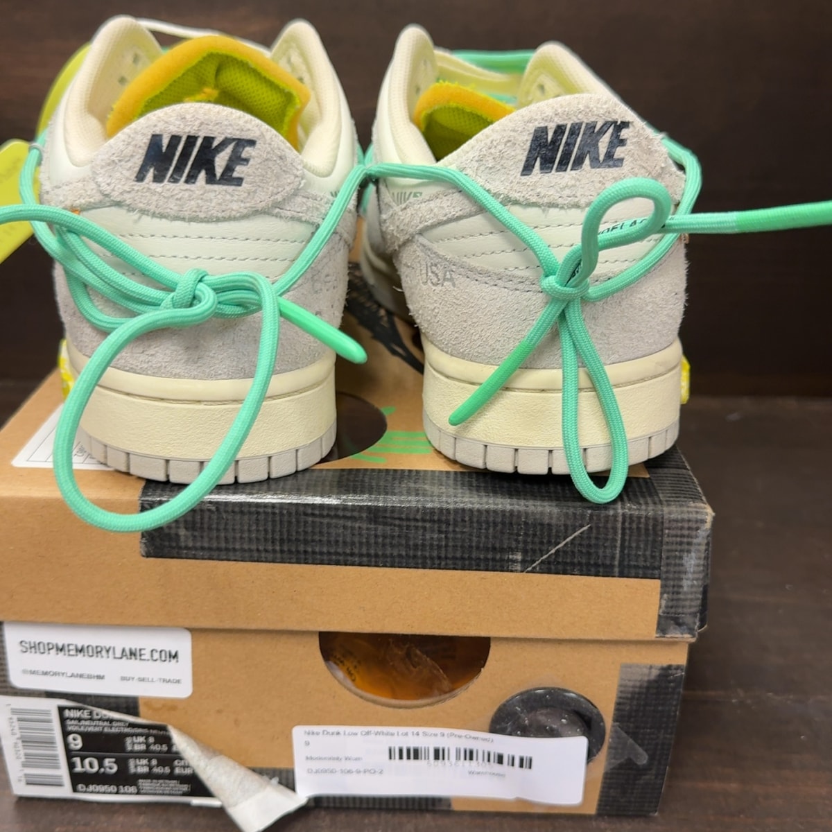 Nike Dunk Low Off-White Lot 14 - Image 5