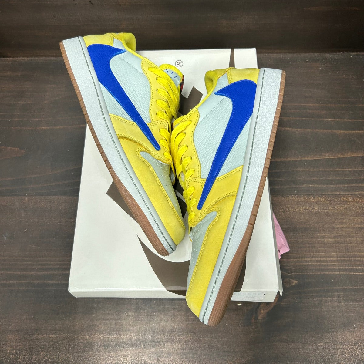 Jordan 1 Retro Low OG SP Travis Scott Canary (Women's) - Image 2