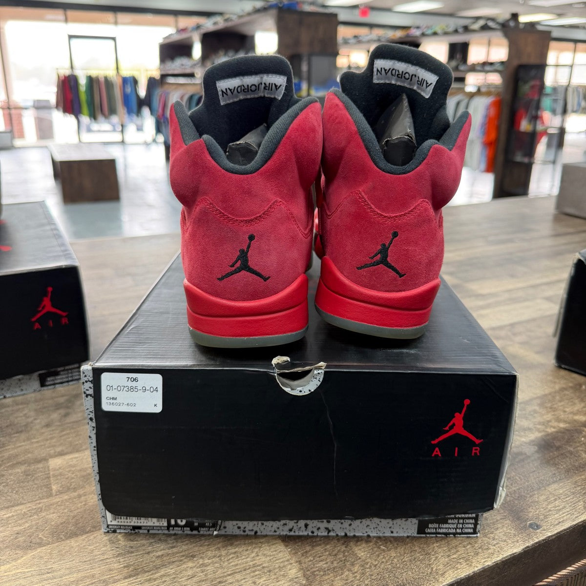 Jordan 5 Retro Red Suede - Image 3