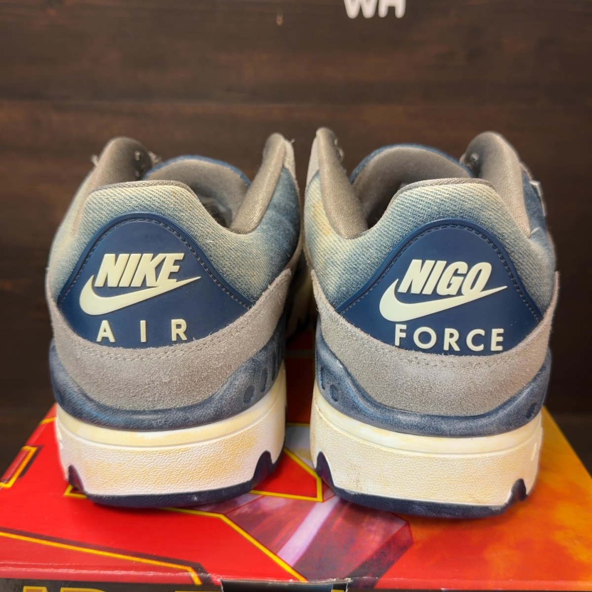 Nike Air Force 3 Low SP Nigo x Levi’s Olive Grey - Image 4