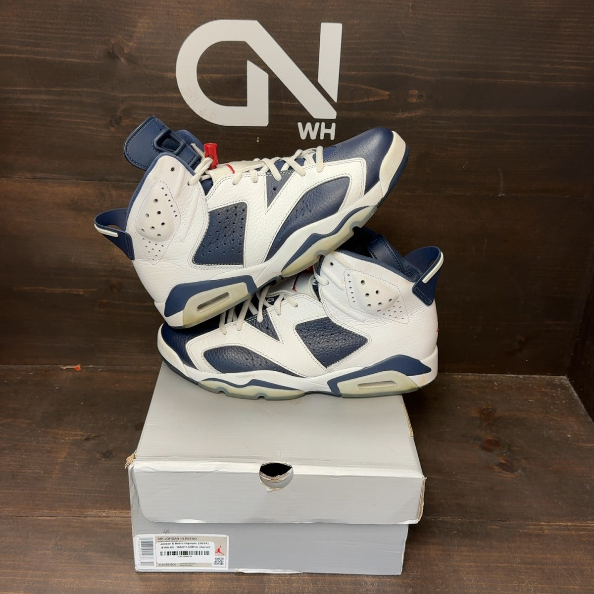 Jordan 6 Retro Olympic (2024) Size 10 (Pre-Owned) - front