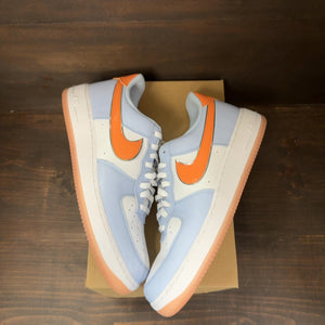 Nike Air Force 1 Low '07 Hydrogen Blue Orange Frost Size 13 (Pre-Owned) - Image 2
