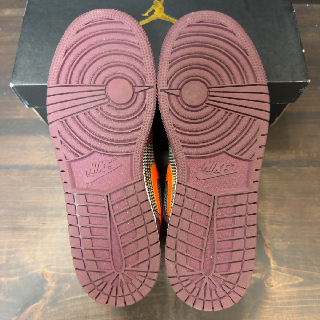 Jordan 1 Mid SE Plaid (GS) - Image 6