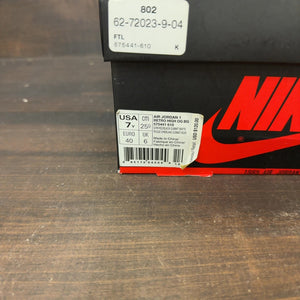 Jordan 1 Retro High Bred Toe (GS) Size 7Y (Pre-Owned)