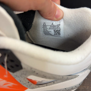 Jordan 4 Retro White Cement (2025) Size 9.5 (Pre-Owned) - aux