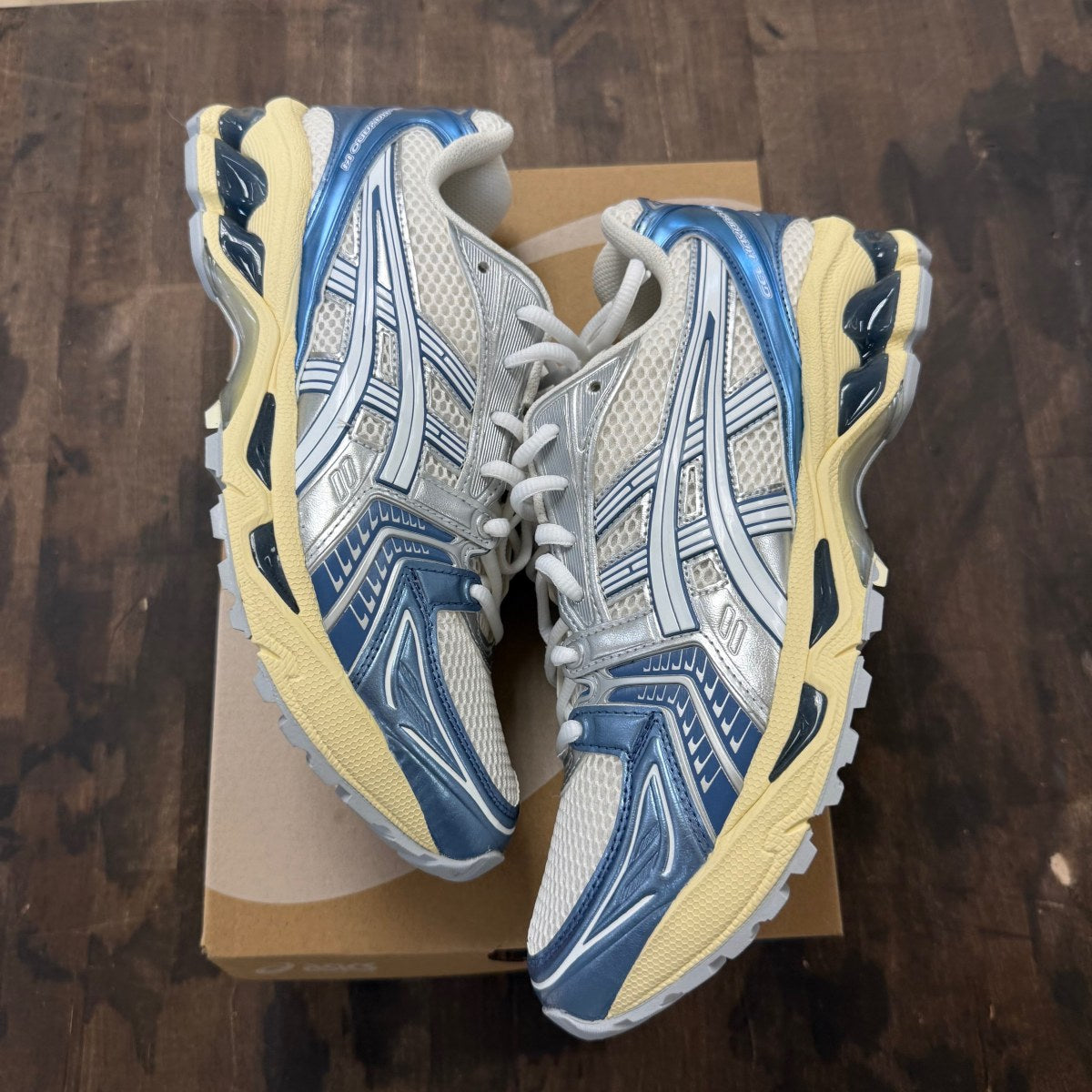 ASICS Gel-Kayano 14 Cream Metallic Blue - Image 1