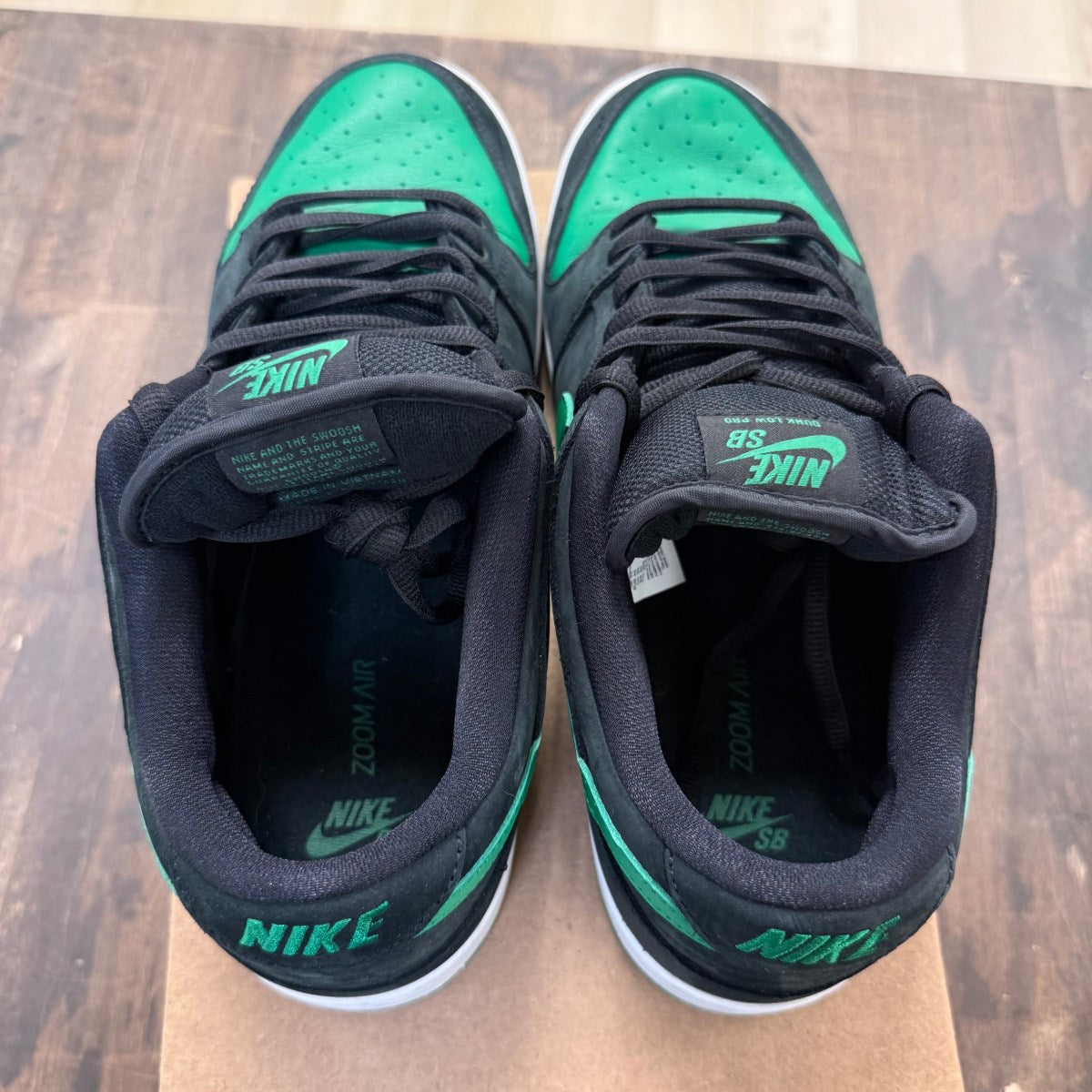 Nike SB Dunk Low Pro J Pack Black Pine Green Size 12 (Pre-Owned) - Image 3