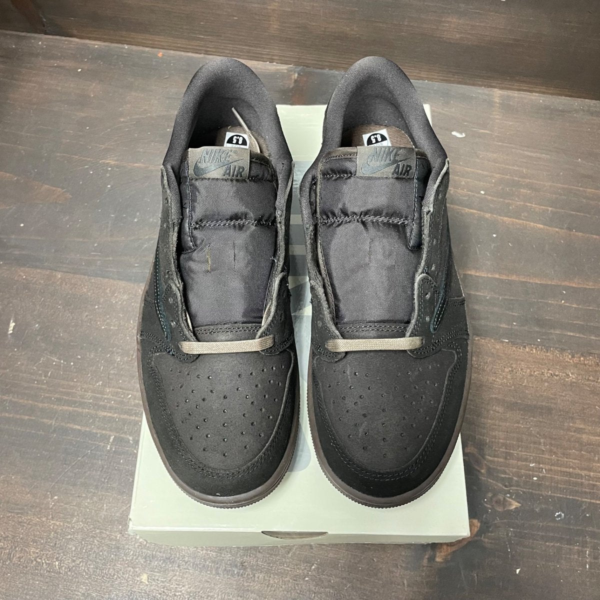 Jordan 1 Retro Low OG SP Travis Scott Velvet Brown Size 8.5 - back