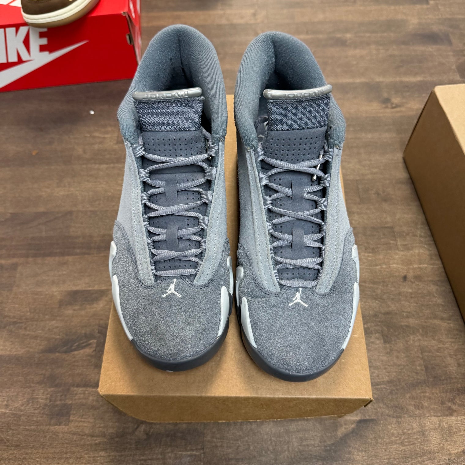 Flint Grey Jordan 14 Retro (USED, No Box)