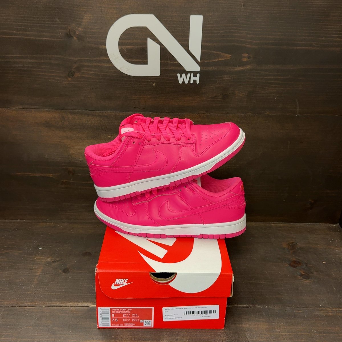 Nike Dunk Low Hyper Pink (Women's) Size 9W (Pre-Owned) - front