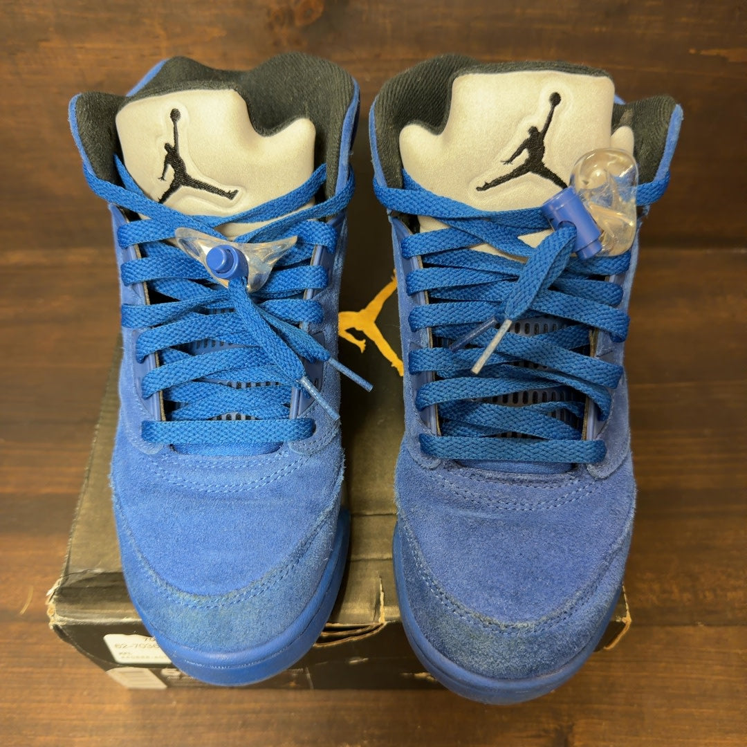 Jordan 5 Retro Blue Suede (GS) - Image 3