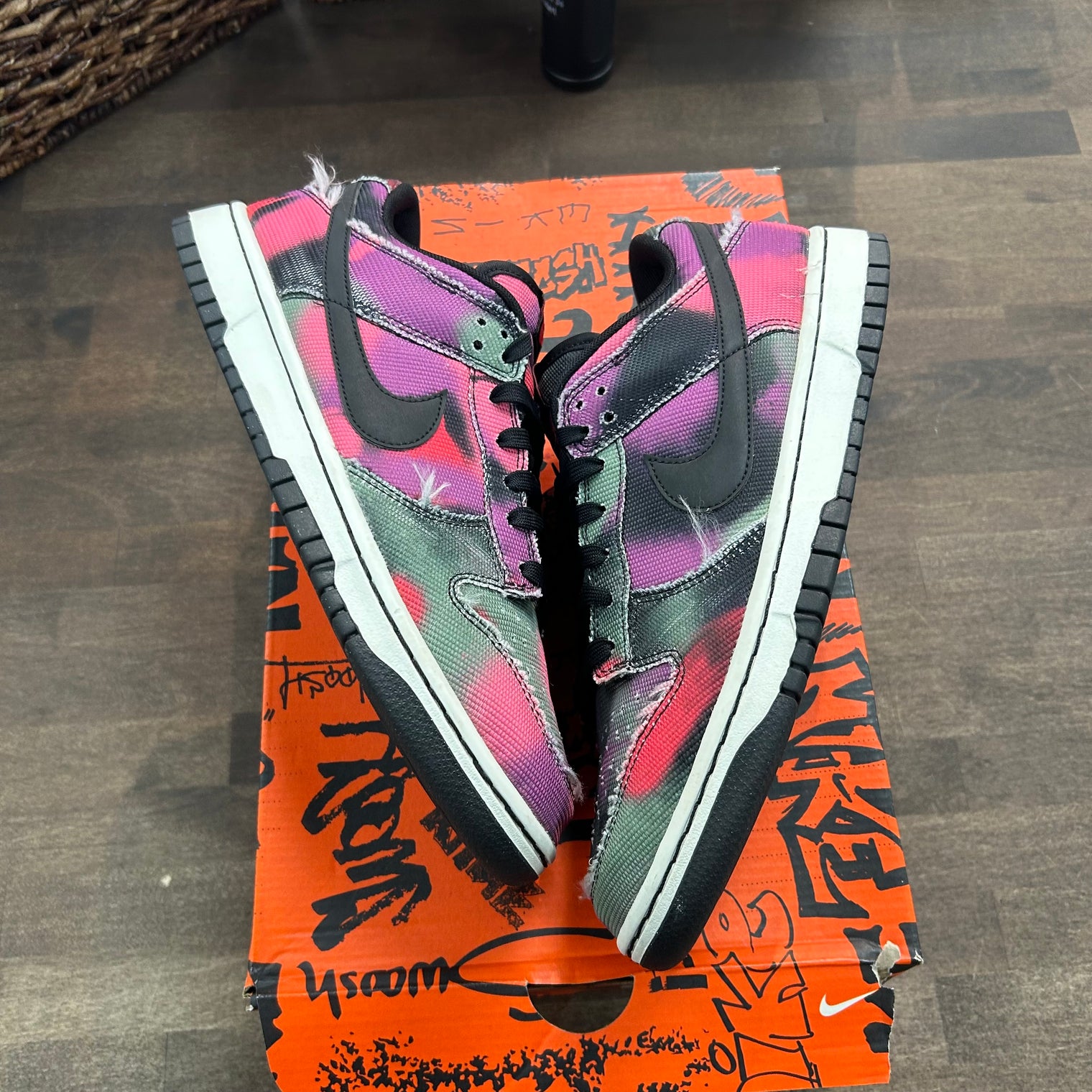 Graffiti Pink Nike Dunk Low (USED)