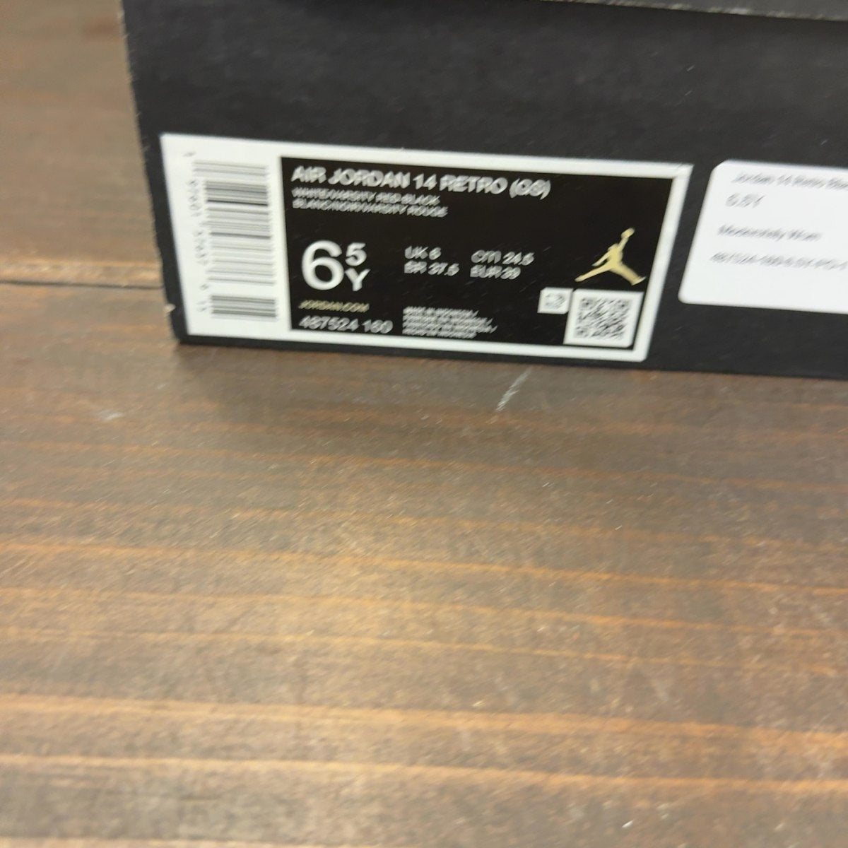 Jordan 14 Retro Black Toe (2024) (GS) - Image 8
