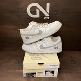 Nike SB Dunk Low Supreme 94 White Metallic Silver Size 12 (Pre-Owned) - front
