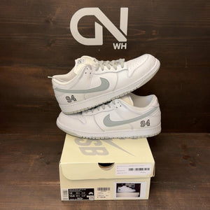 Nike SB Dunk Low Supreme 94 White Metallic Silver Size 12 (Pre-Owned) - front