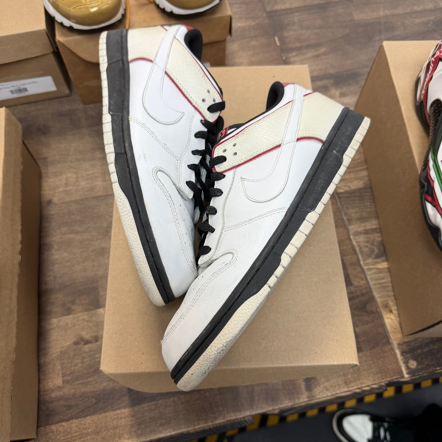 Jordan Pack White Nike Dunk Low CL (2006) (USED, No Box)