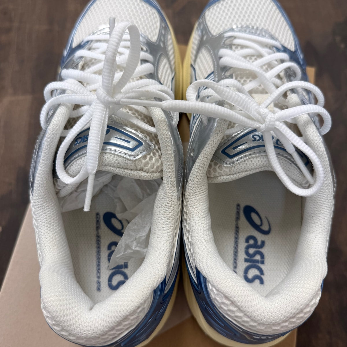 ASICS Gel-Kayano 14 Cream Metallic Blue - Image 4