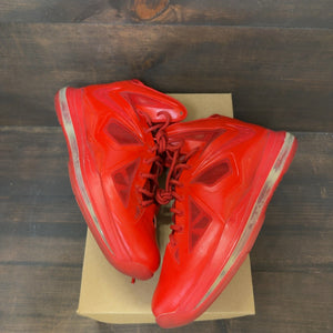 Nike LeBron X RED Nike ID Size 11 (Pre-Owned) - Image 2