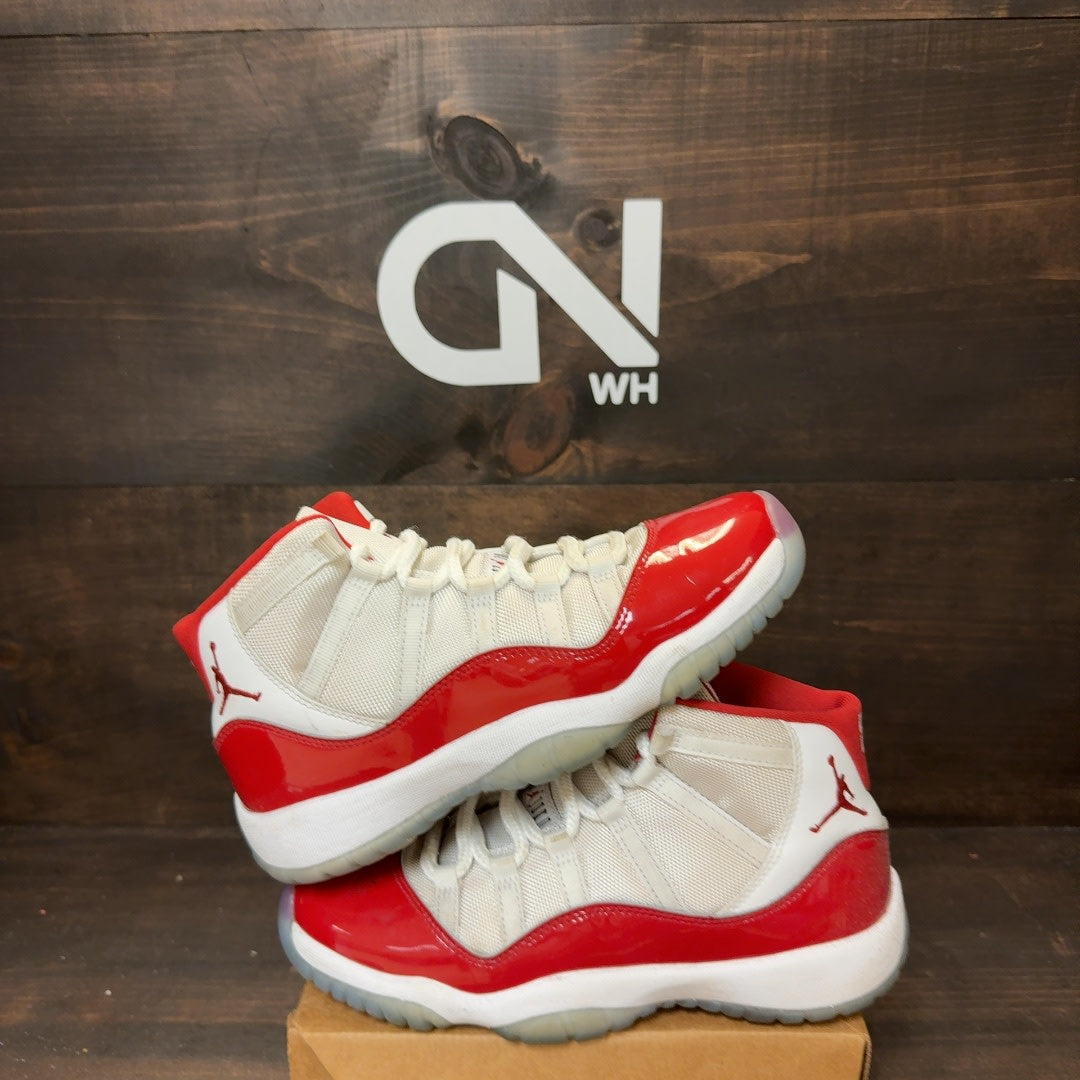 Jordan 11 Retro Cherry (2022) (GS) Size 5.5Y (Pre-Owned) - Image 1