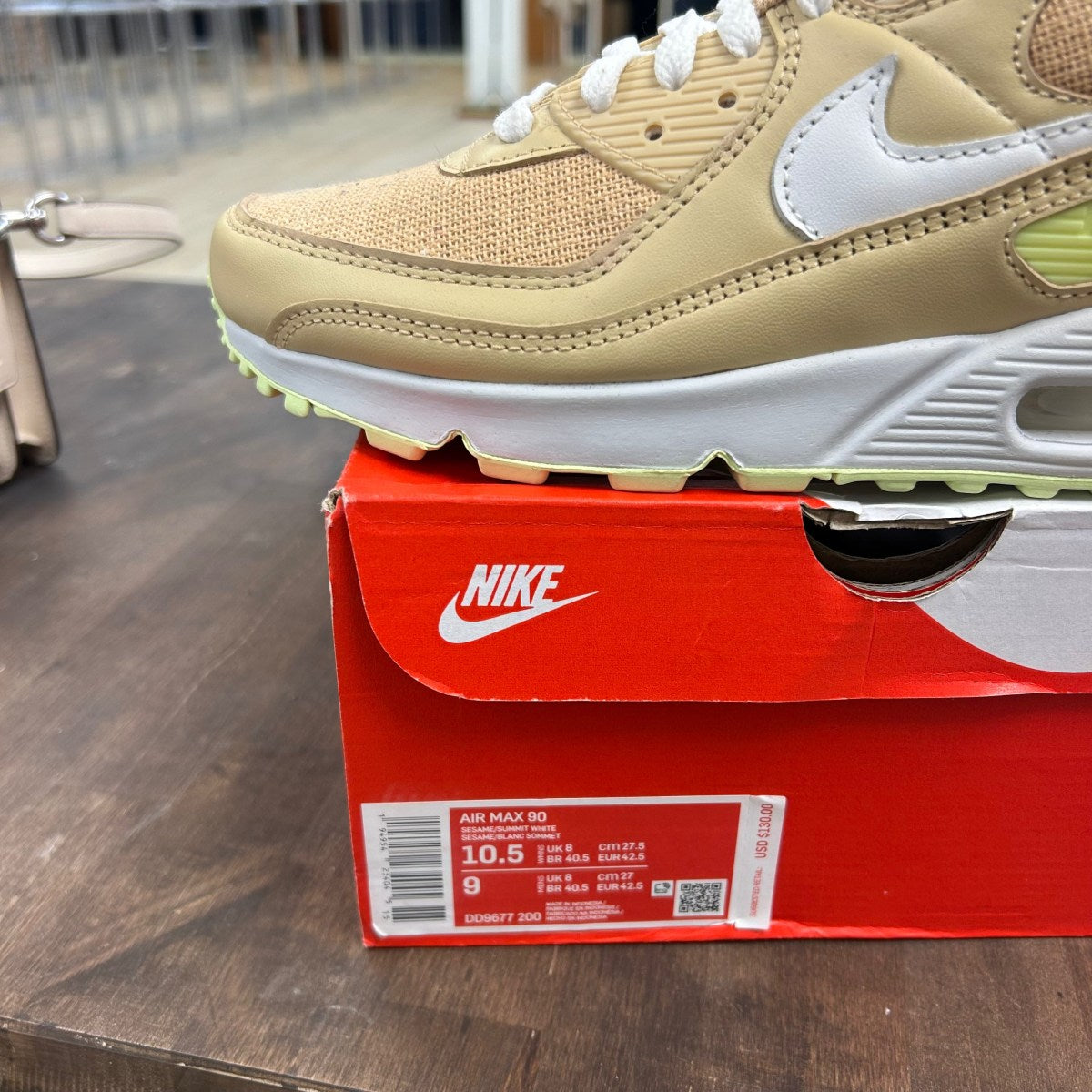 Sesame Nike Air Max 90 (Women's) - Image 6