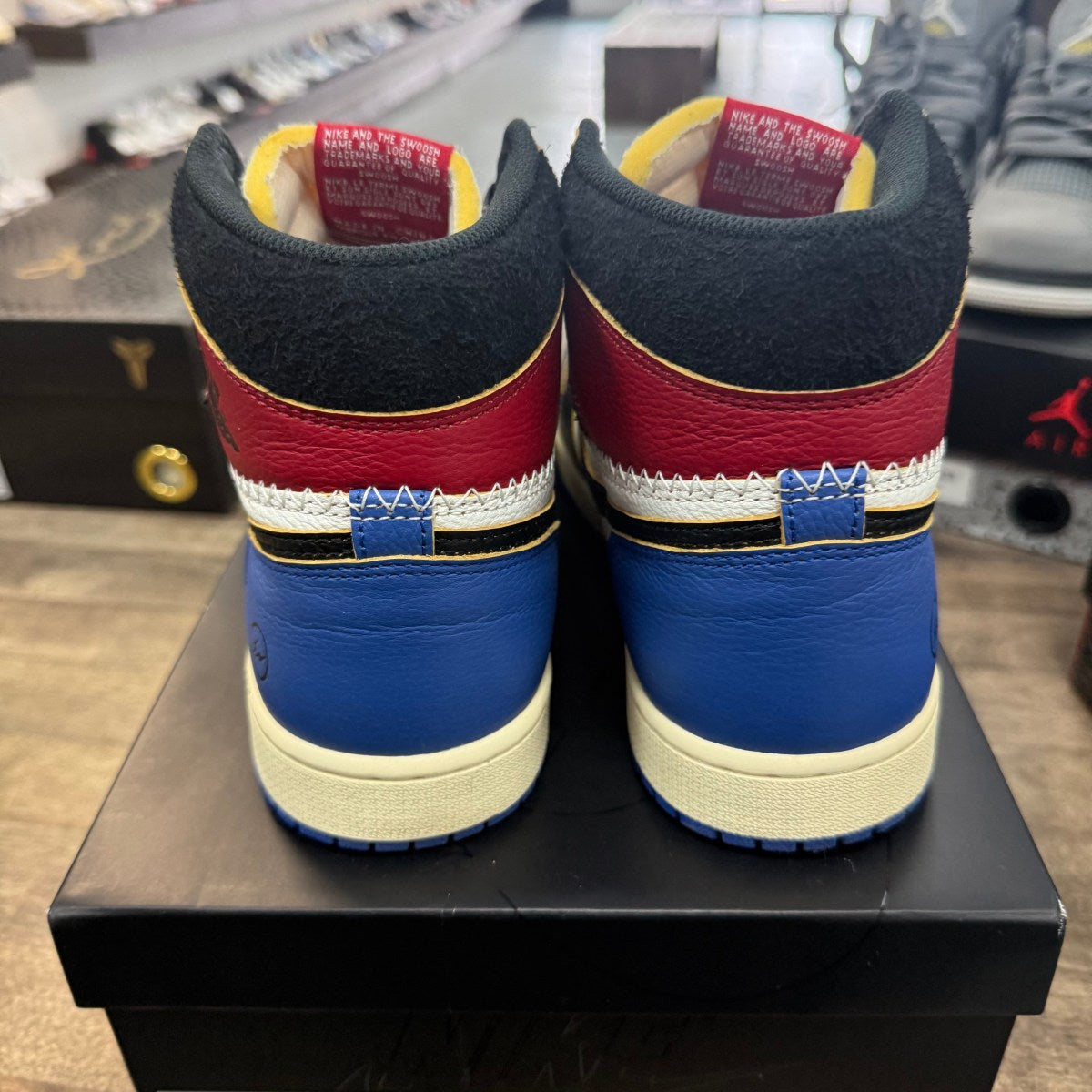 Jordan 1 Retro High OG SP Fragment x Union LA Varsity Red Sport Royal - Image 4