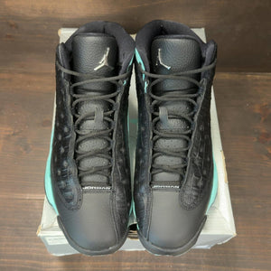 Jordan 13 Retro Black Island Green Size 10 (Pre-Owned) - tag