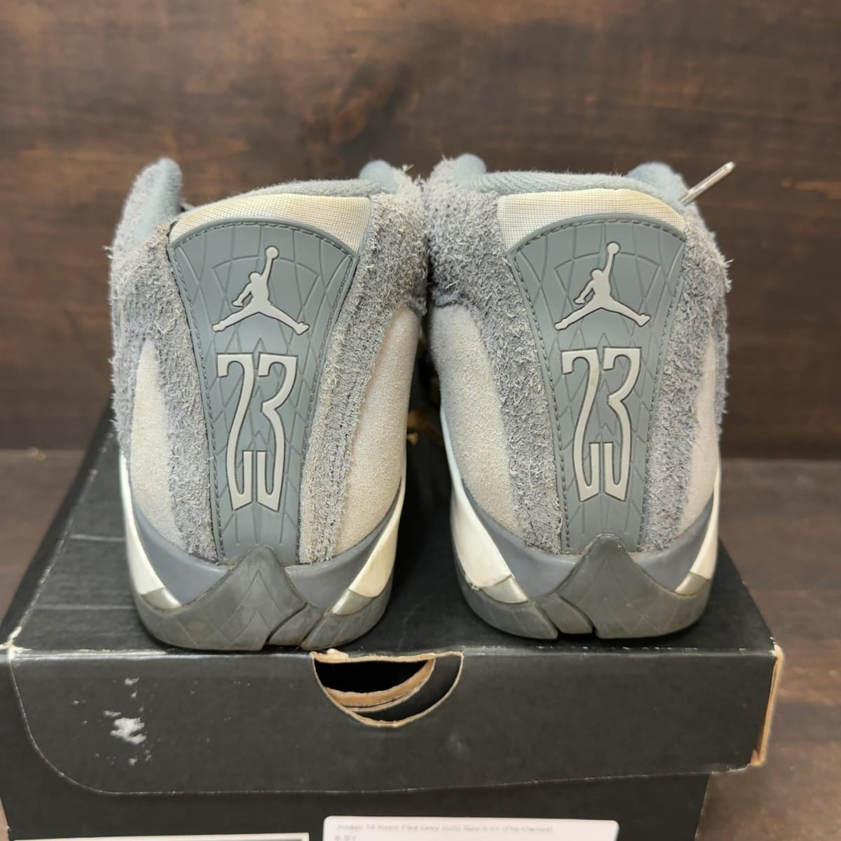 Jordan 14 Retro Flint Grey (GS) Size 6.5Y (Pre-Owned) - aux