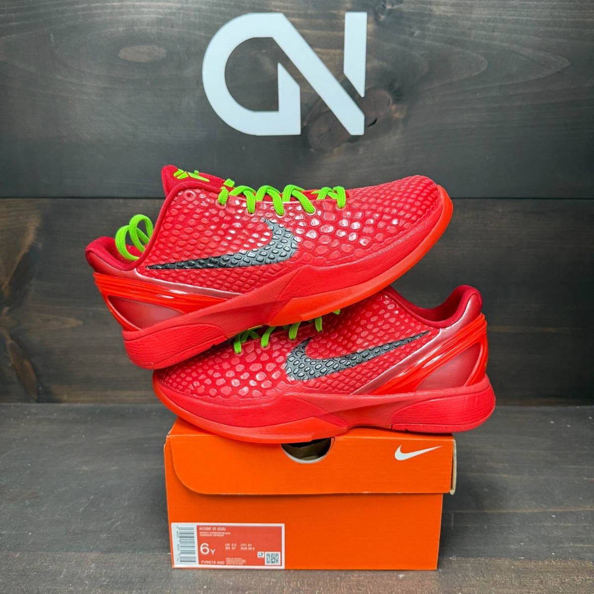 Nike Kobe 6 Protro Reverse Grinch (GS) - Image 1