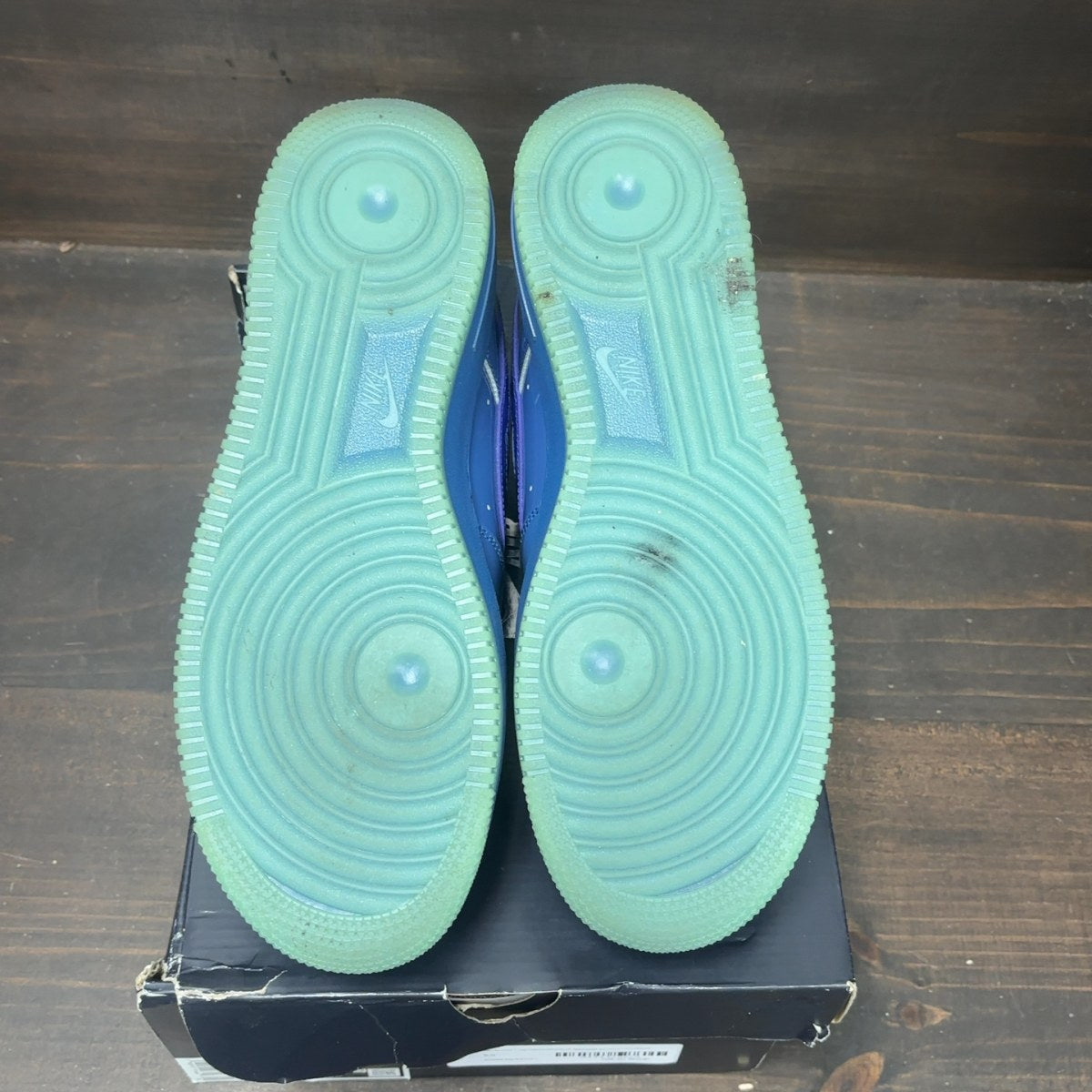 Nike Air Force 1 Low Patent Leather Mystic Navy Grape Ice - Image 6