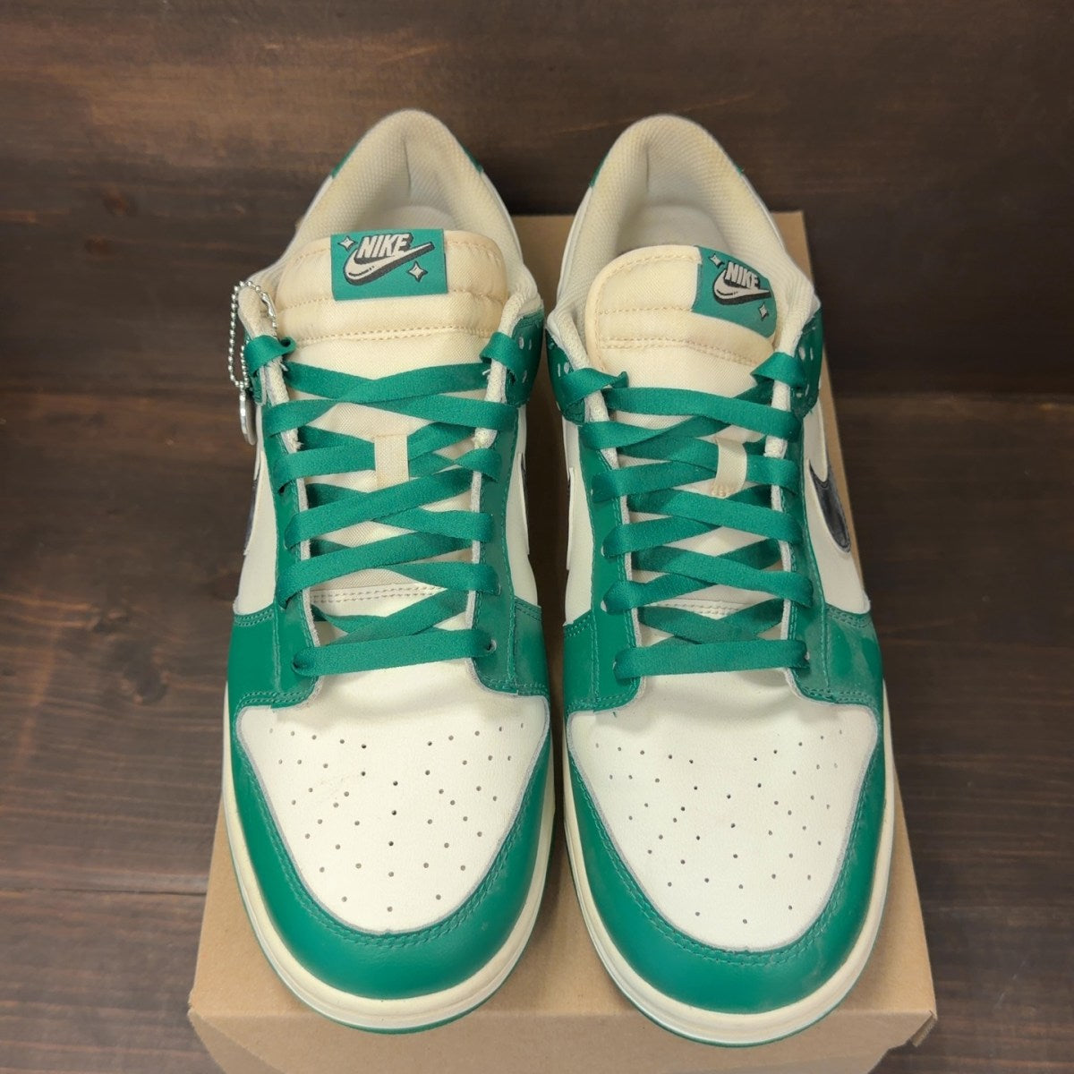 Nike Dunk Low SE Lottery Pack Malachite Green Size 12 (Pre-Owned) - Image 3