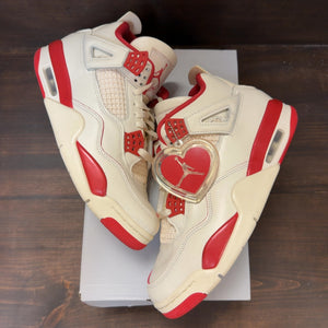Jordan 4 Retro Valentine's Day Sierra Red (Women's) Size 10W (Pre-Owned) - Image 2