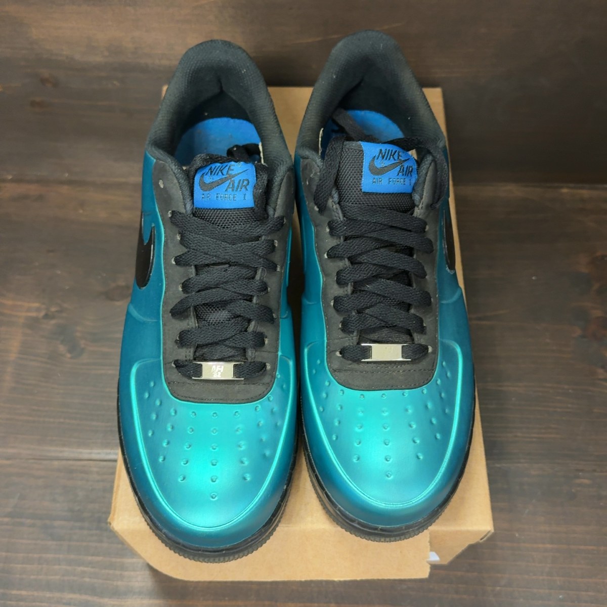 Nike Air Force 1 Low Foamposite Green Black Size 10.5 (Pre-Owned) - Image 3