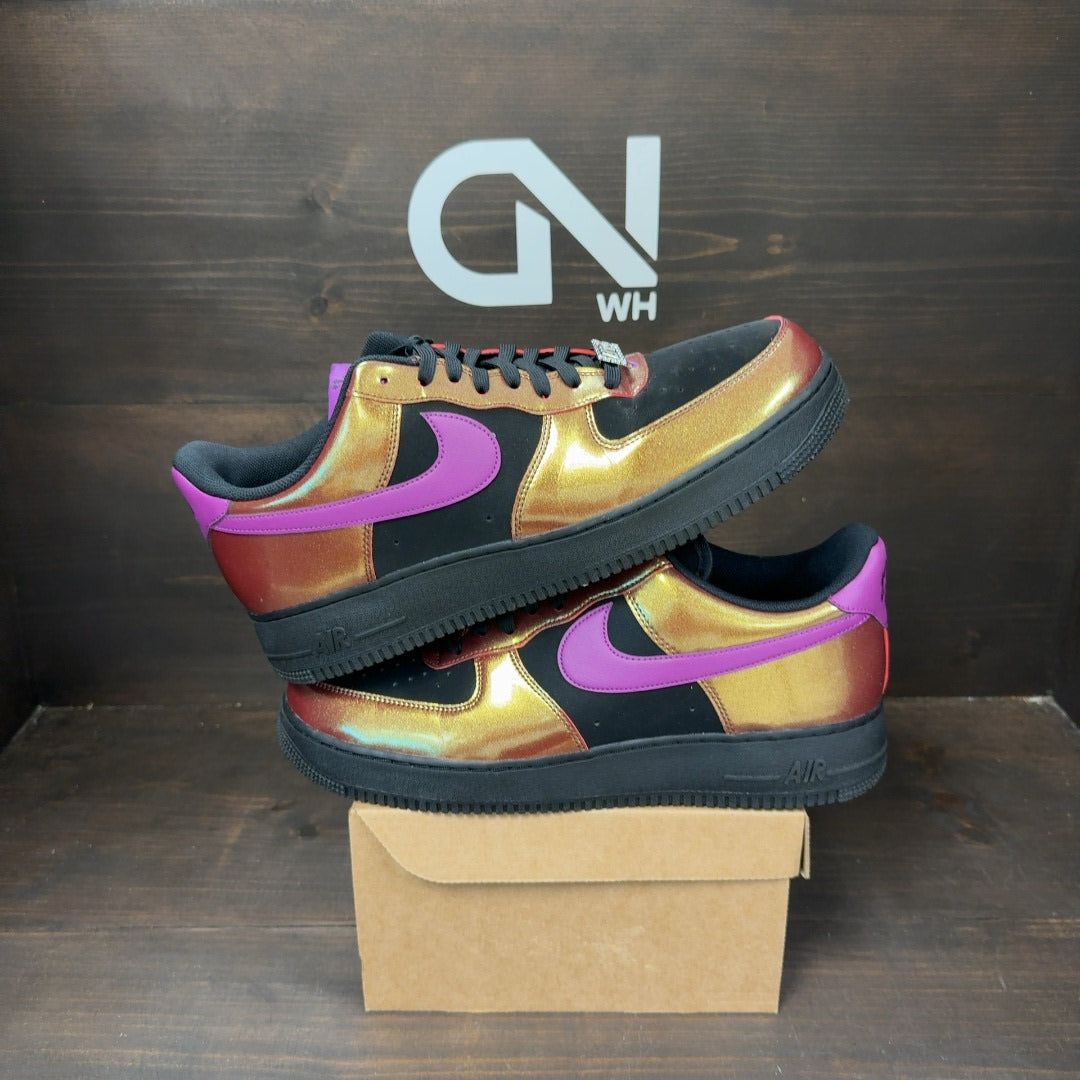 Nike Air Force 1 Low '07 LV8 Glam Rock Black Bold Berry Size 13 (Pre-Owned) - Image 1