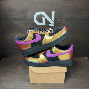 Nike Air Force 1 Low '07 LV8 Glam Rock Black Bold Berry Size 13 (Pre-Owned) - Image 1