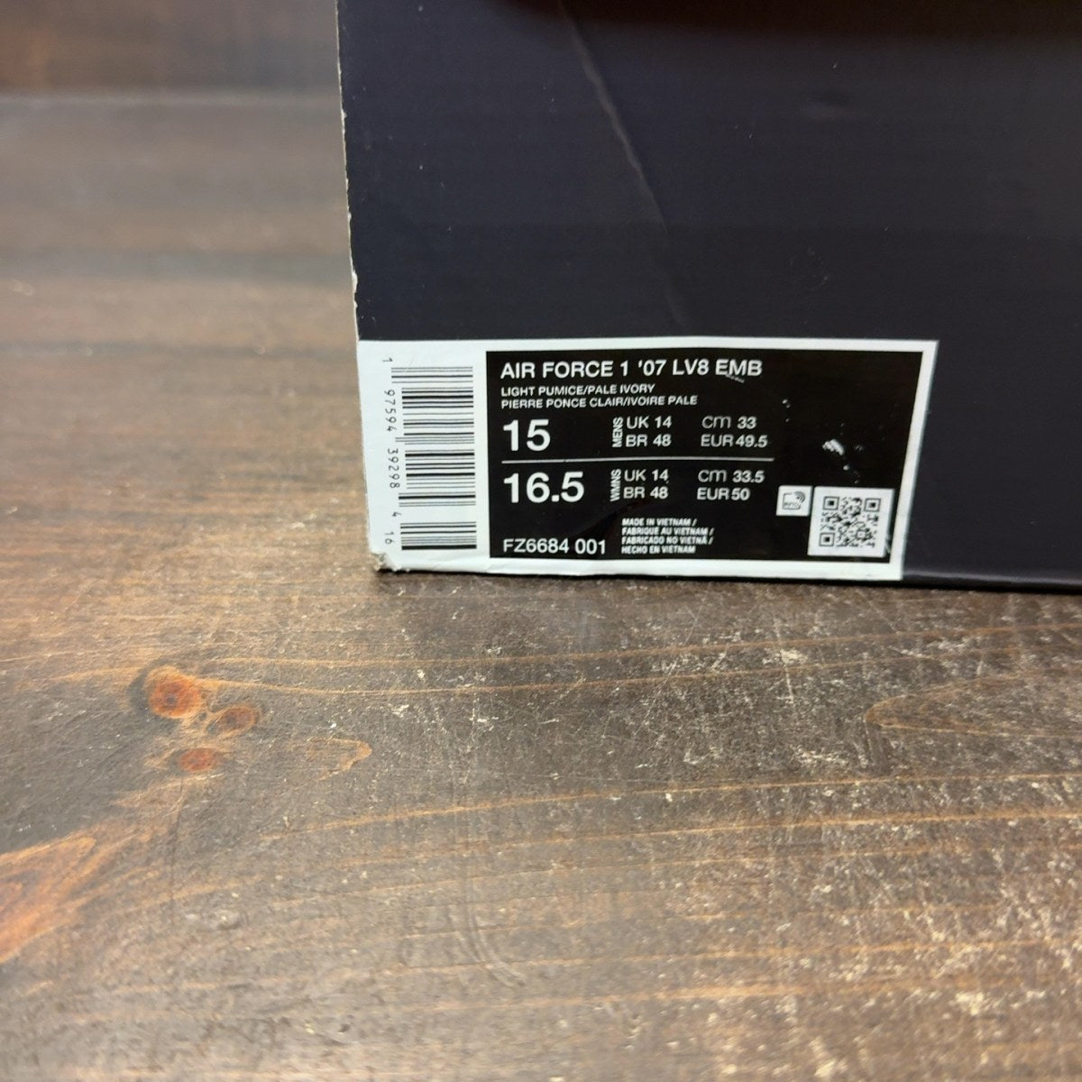 Nike Air Force 1 Low '07 Light Pumice Pale Ivory Size 15 (Pre-Owned) - Image 8