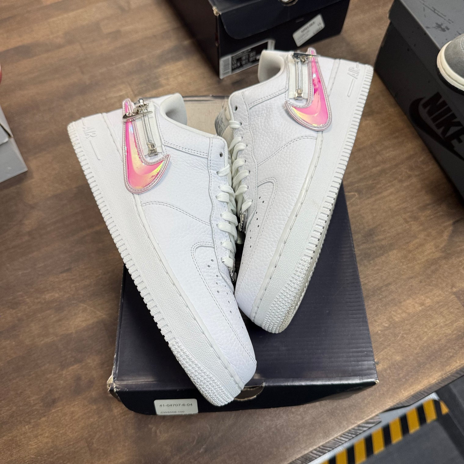 Zip Swoosh White Nike Air Force 1 Low (USED)