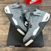 Cool Grey Jordan 4 Retro (GS) (USED, No Insoles, No Box)