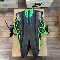 Off-White Black Electro Green Nike Blazer Low (USED)