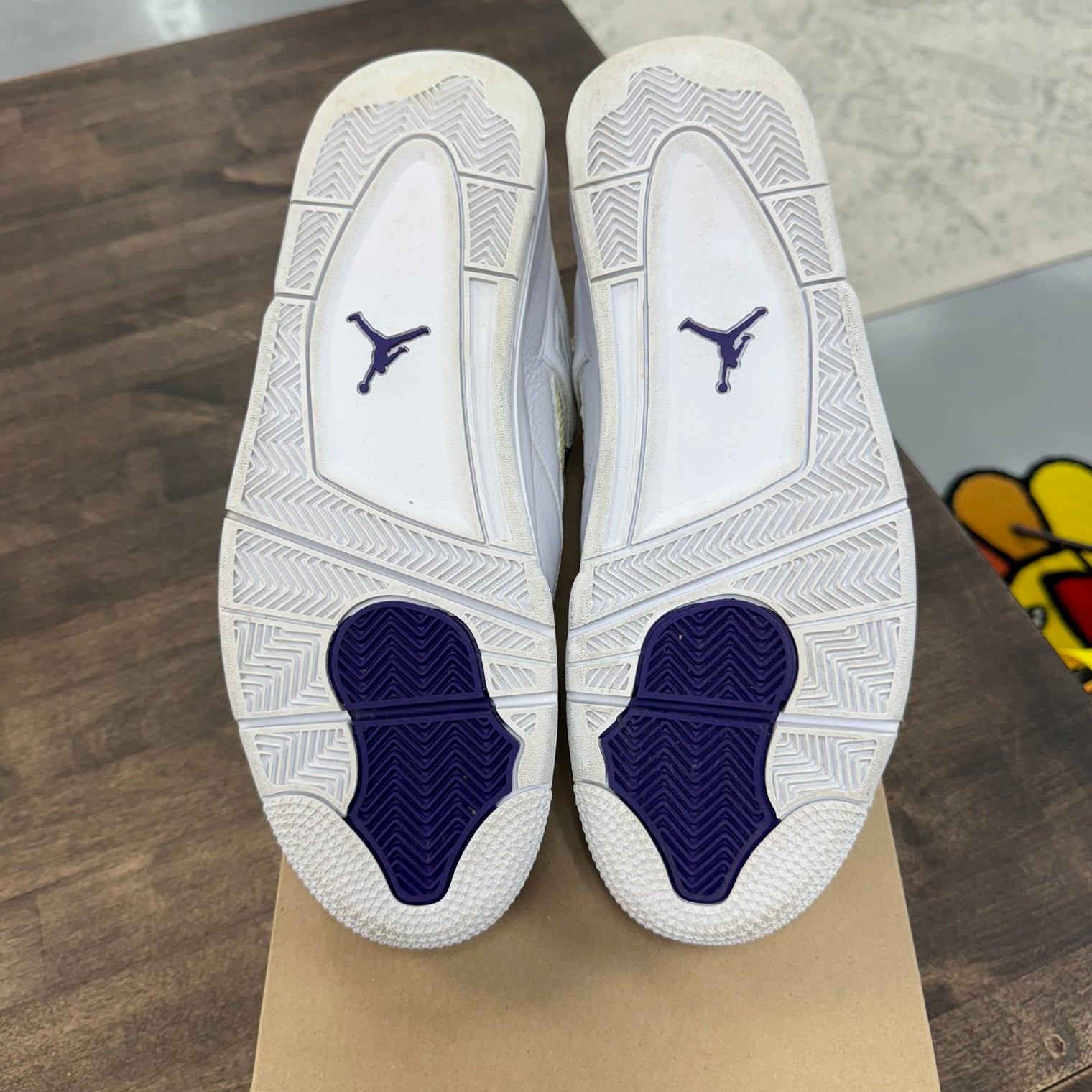 Purple Metallic Jordan 4 Retro (USED, No Box)