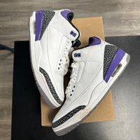 Dark Iris Jordan 3 (USED, no box)