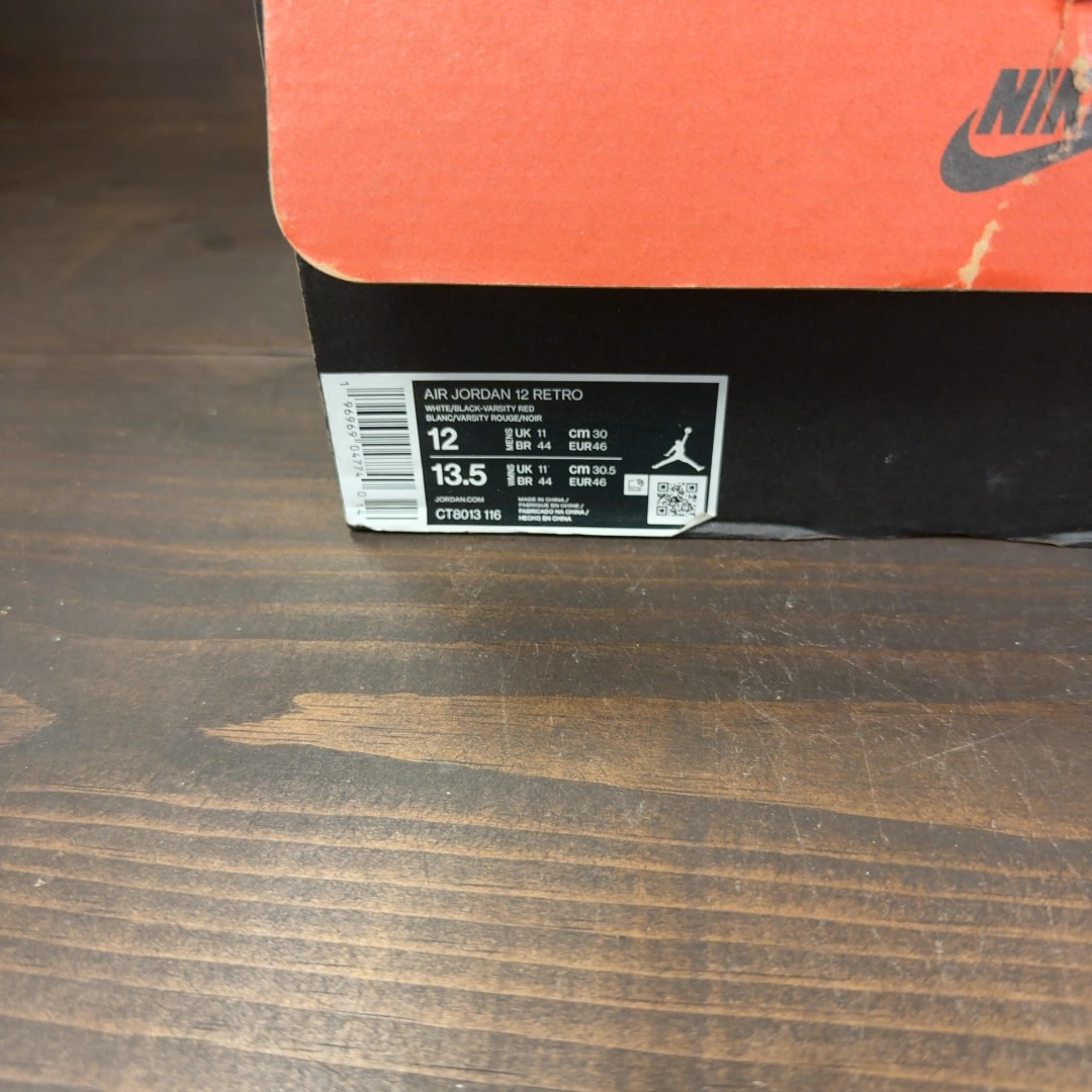 Jordan 12 Retro Cherry (2023) Size 12 (Pre-Owned)