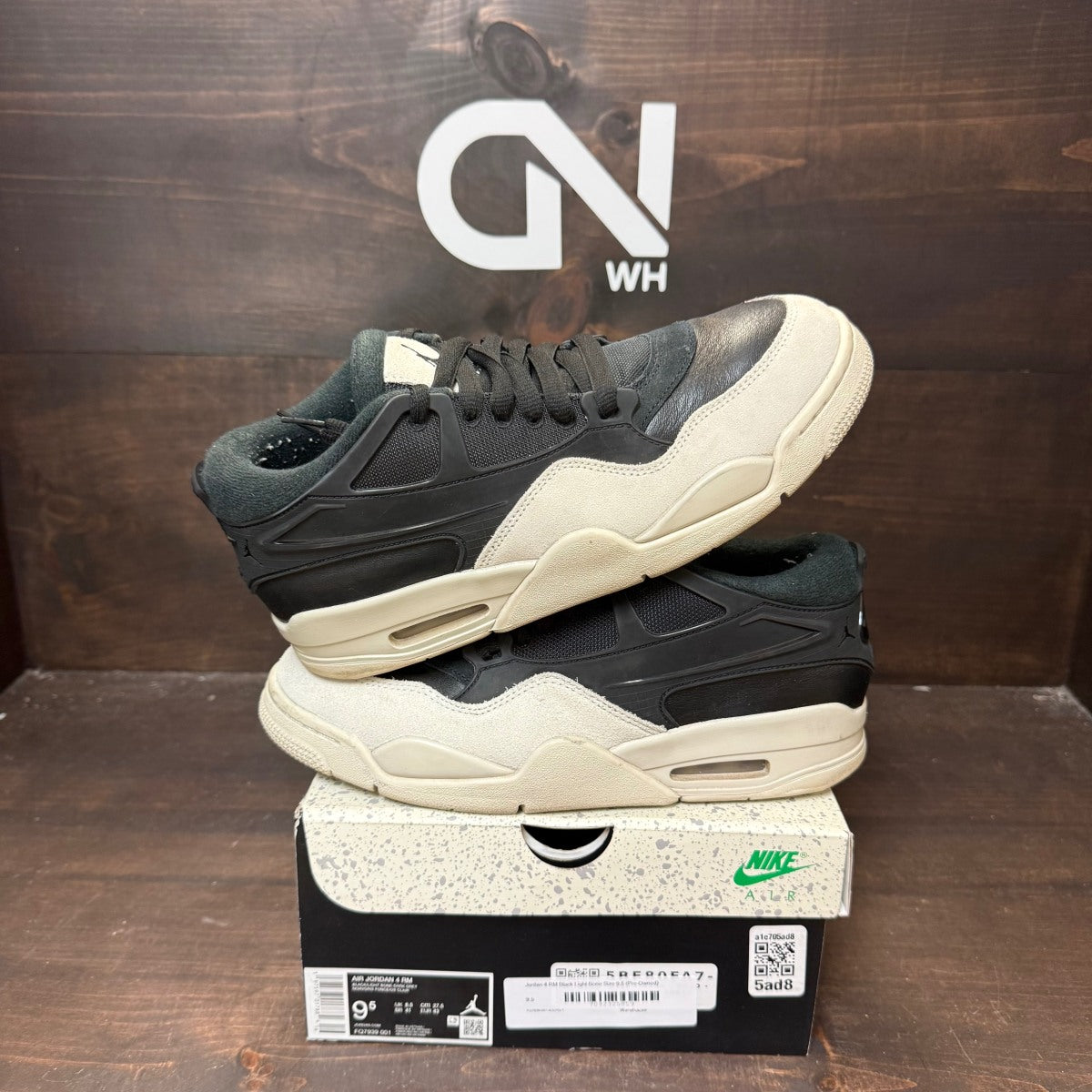 Jordan 4 RM Black Light Bone - Image 1